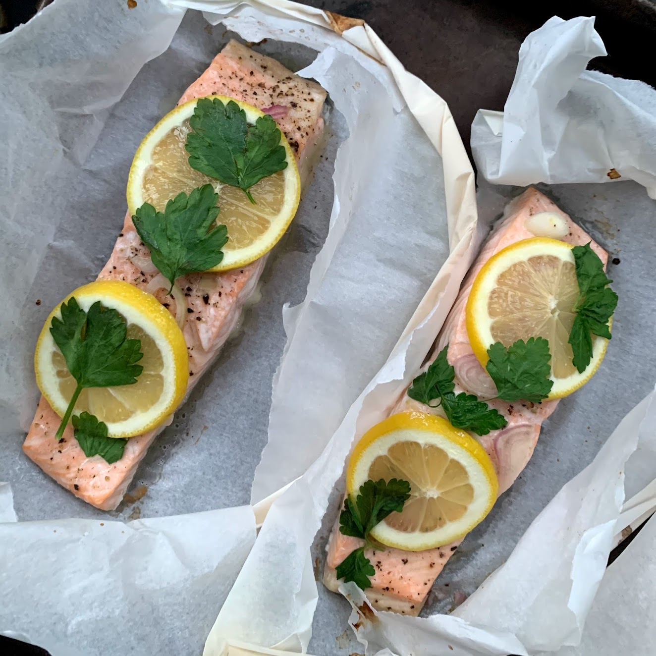 Salmon in Parchment Paper